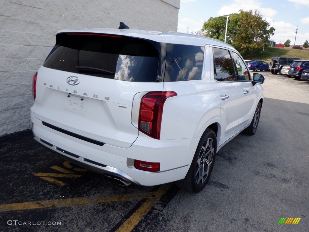 2021 Palisade Calligraphy AWD - Hyper White / Beige photo #7