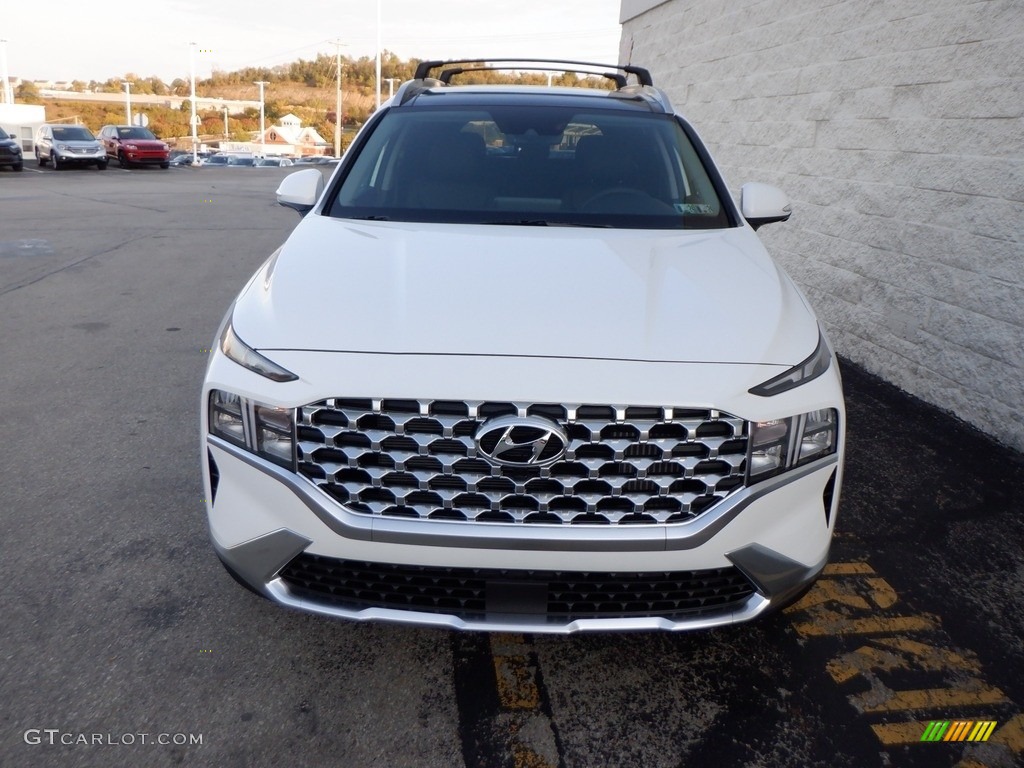 2023 Santa Fe Hybrid SEL Premium AWD - Serenity White Pearl / Black photo #3