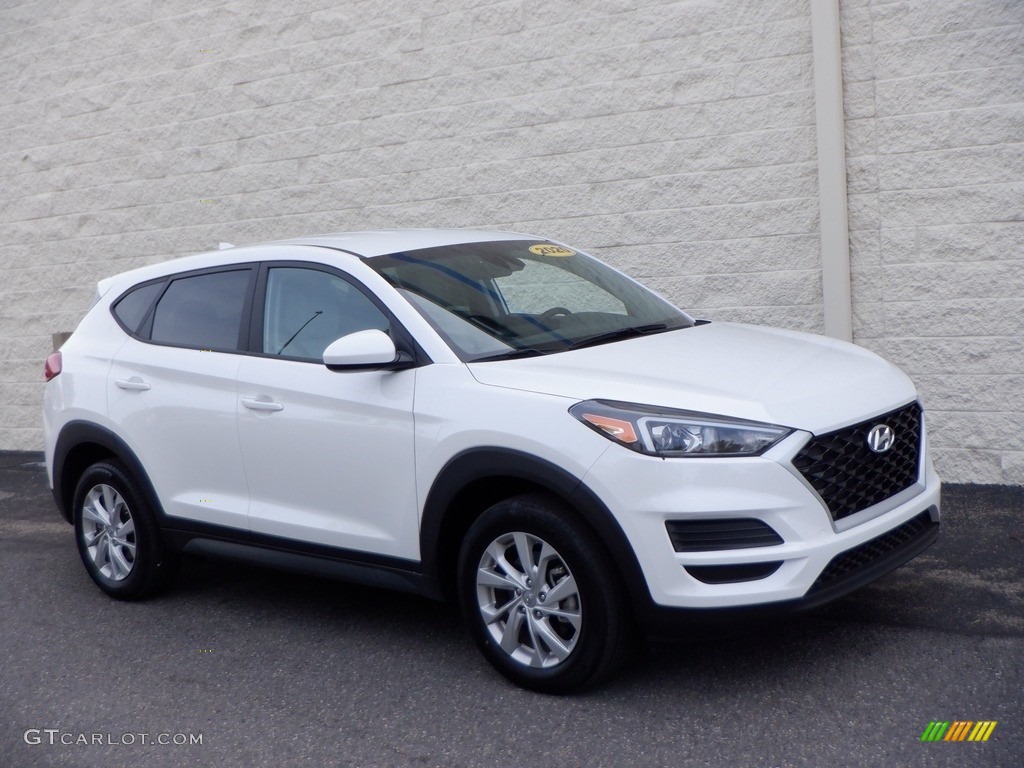 Cream White Pearl 2020 Hyundai Tucson SE AWD Exterior Photo #146638744