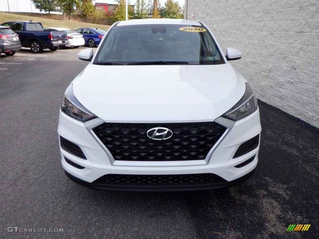 2020 Tucson SE AWD - Cream White Pearl / Gray photo #3