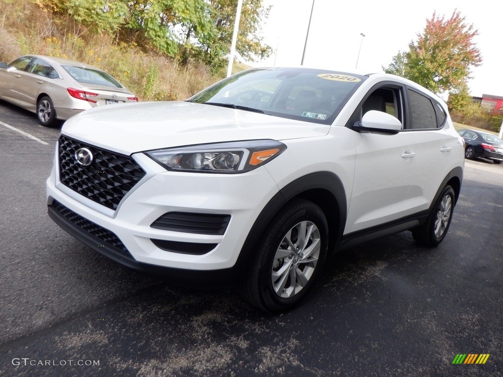 2020 Tucson SE AWD - Cream White Pearl / Gray photo #4