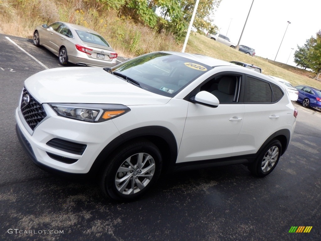 2020 Tucson SE AWD - Cream White Pearl / Gray photo #5