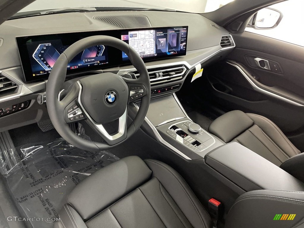 Black Interior 2024 BMW 3 Series 330i Sedan Photo #146638981