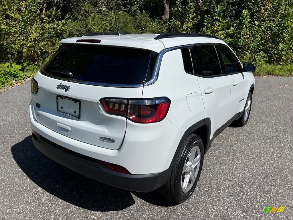 Bright White 2023 Jeep Compass Latitude 4x4 Exterior Photo #146639113