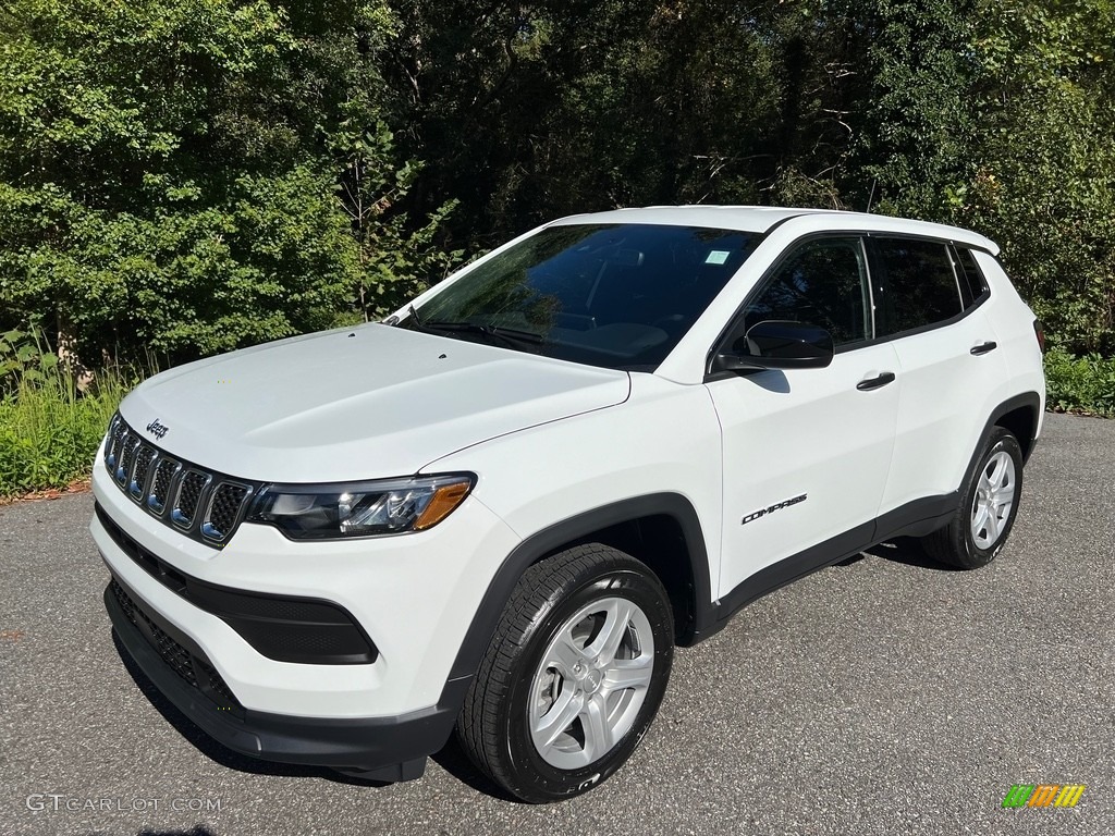 2023 Compass Sport 4x4 - Bright White / Black photo #2