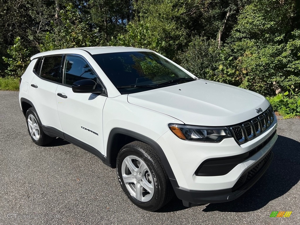 2023 Compass Sport 4x4 - Bright White / Black photo #4