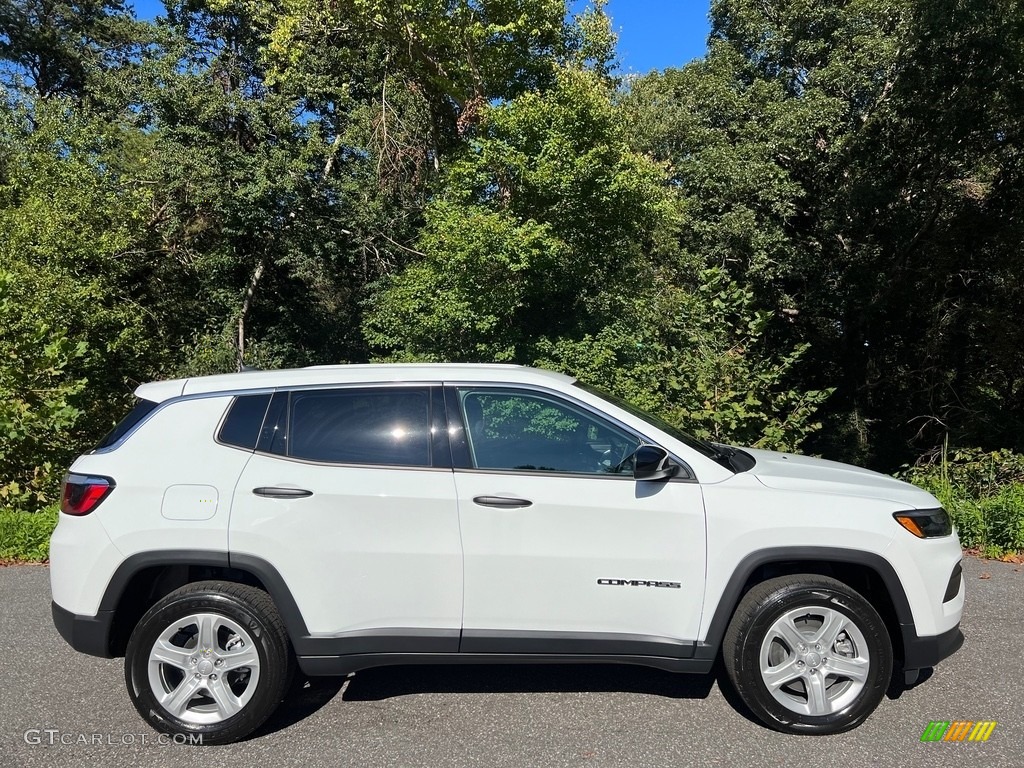 2023 Compass Sport 4x4 - Bright White / Black photo #5