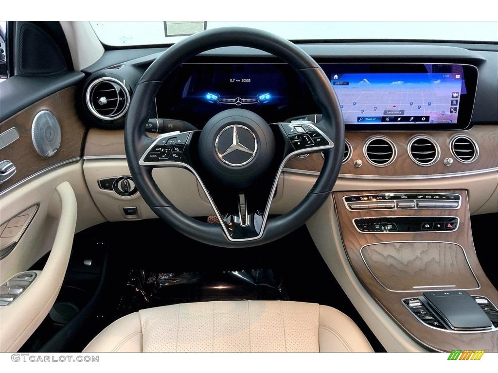 2021 Mercedes-Benz E 350 Sedan Macchiato Beige/Black Dashboard Photo #146640136