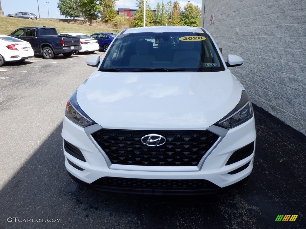 2020 Tucson SE AWD - Winter White / Gray photo #3