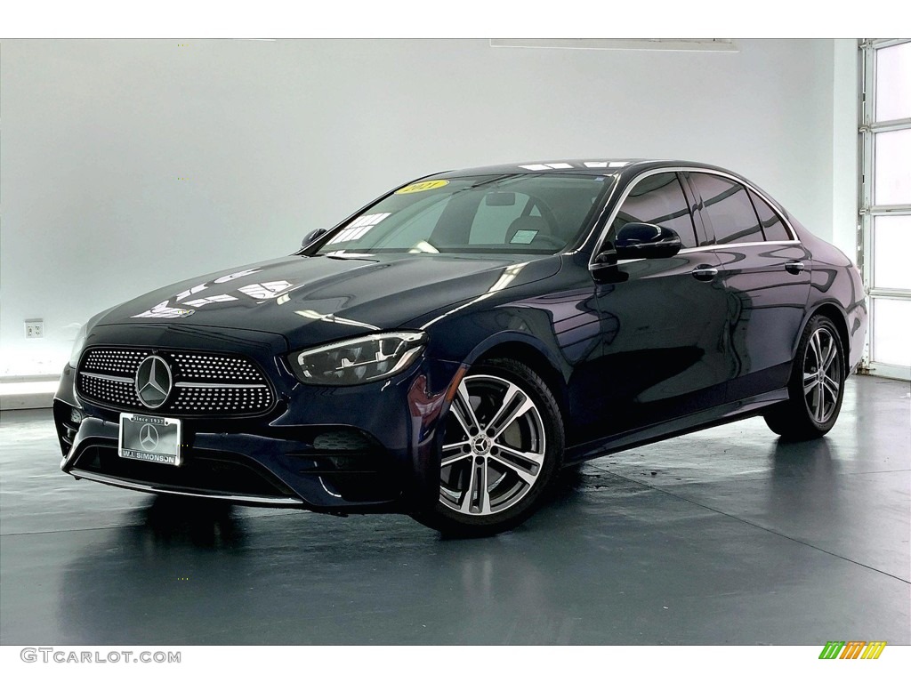 2021 E 350 Sedan - Lunar Blue Metallic / Macchiato Beige/Black photo #12
