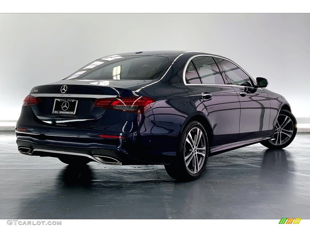 2021 E 350 Sedan - Lunar Blue Metallic / Macchiato Beige/Black photo #13