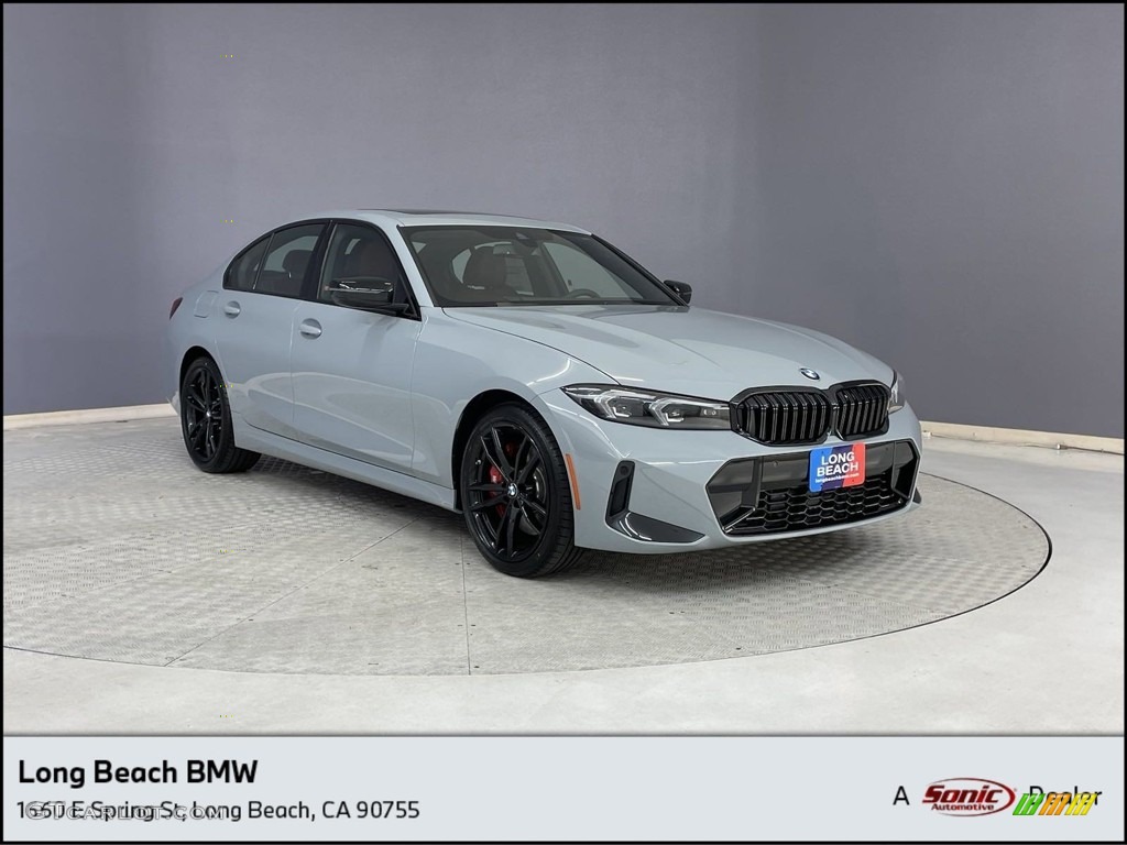 2024 3 Series 330i xDrive Sedan - Brooklyn Gray Metallic / Tacora Red photo #1