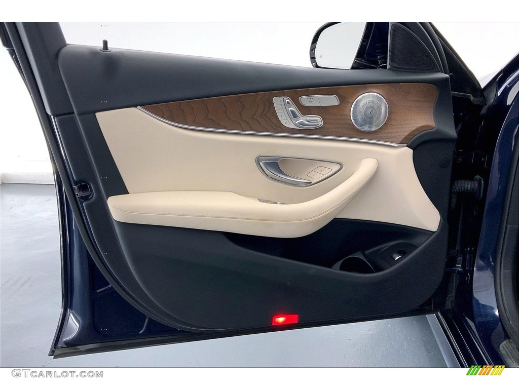 2021 Mercedes-Benz E 350 Sedan Macchiato Beige/Black Door Panel Photo #146640586