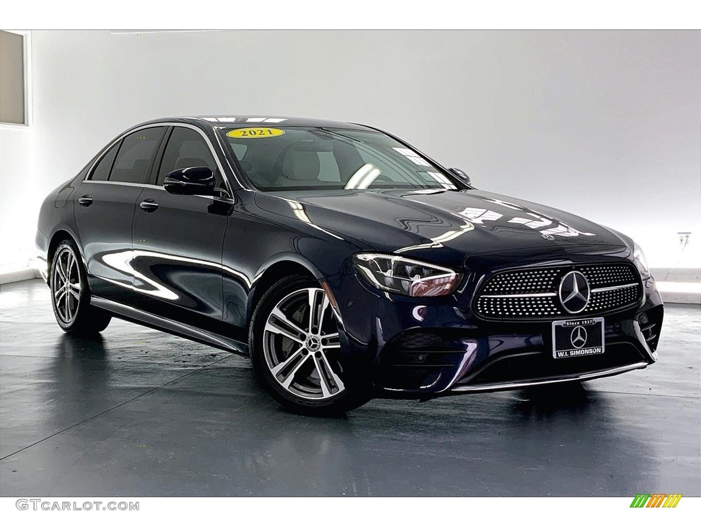 Lunar Blue Metallic 2021 Mercedes-Benz E 350 Sedan Exterior Photo #146640733