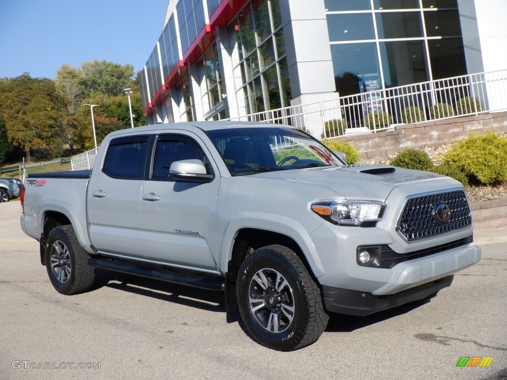 2018 Tacoma TRD Sport Double Cab 4x4 - Cement / Cement Gray photo #1