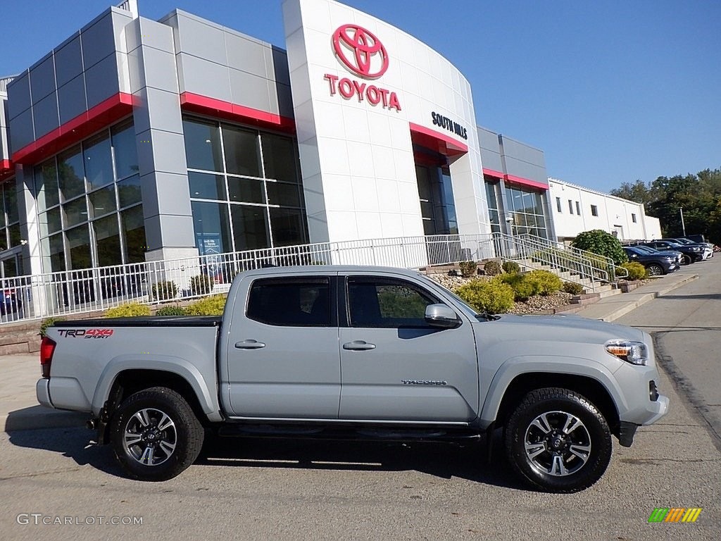 2018 Tacoma TRD Sport Double Cab 4x4 - Cement / Cement Gray photo #2