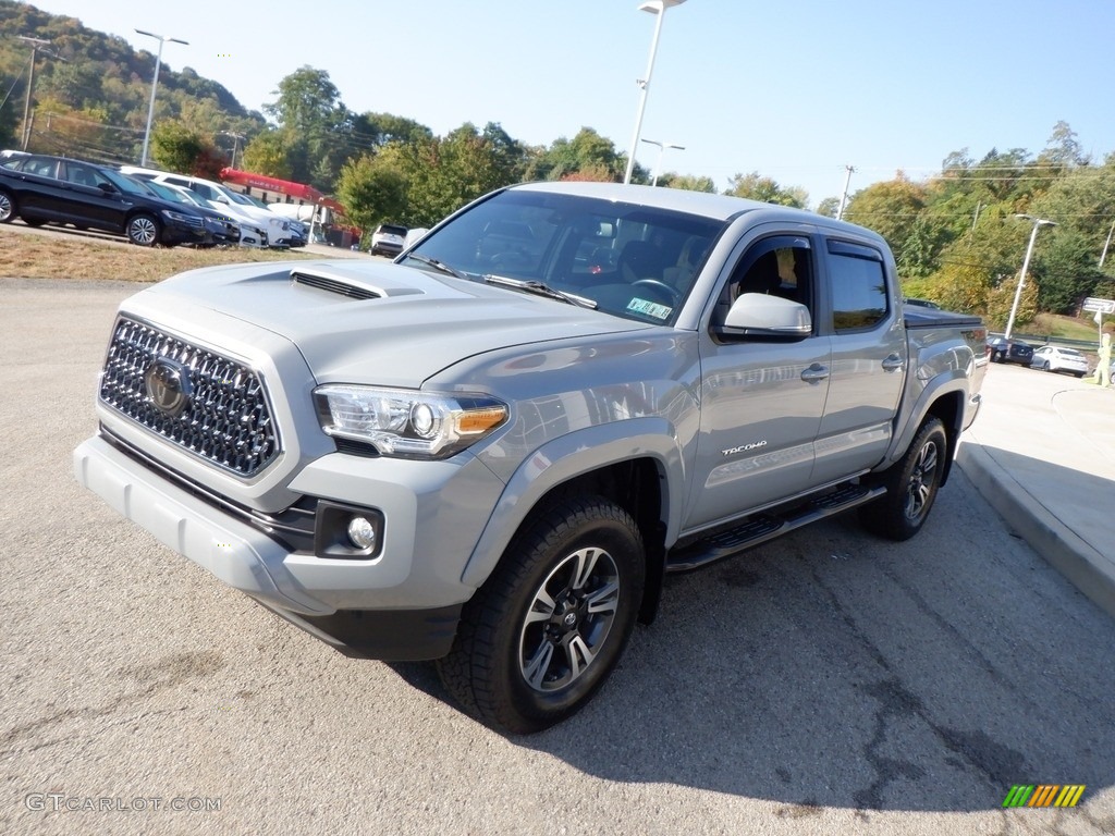 2018 Tacoma TRD Sport Double Cab 4x4 - Cement / Cement Gray photo #9