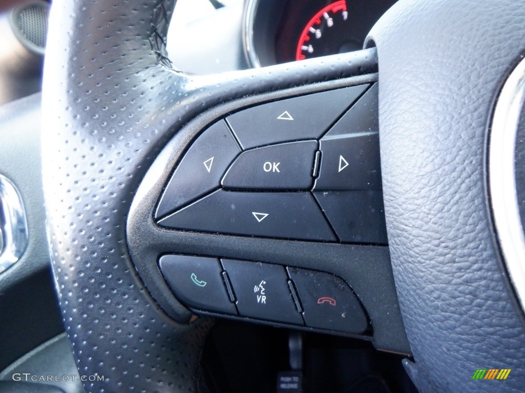 2018 Dodge Durango SXT Anodized Platinum AWD Black Steering Wheel Photo #146642026