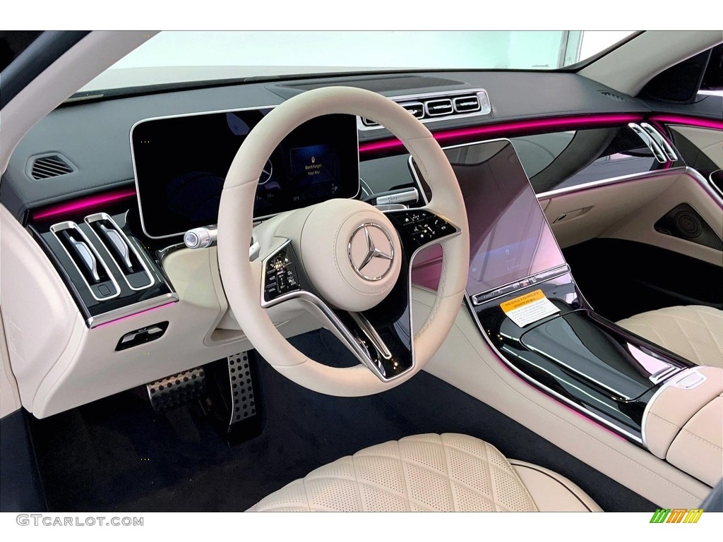 2023 Mercedes-Benz S 580 4Matic Sedan Macchiato/Magma Grey Dashboard Photo #146642563