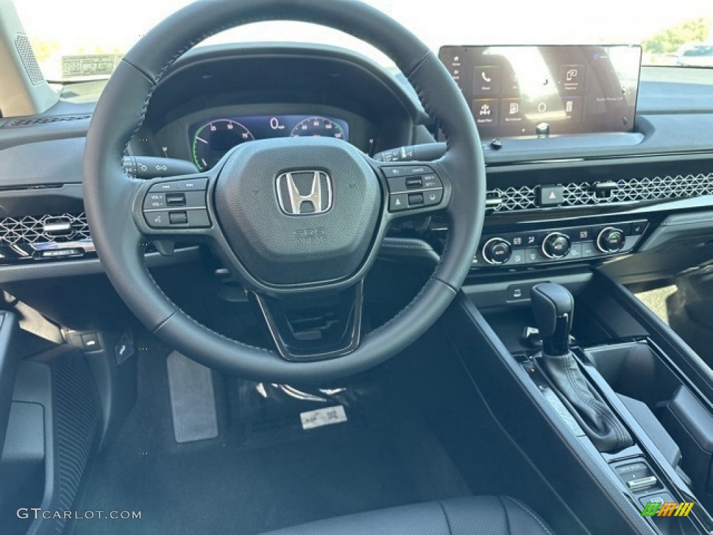 2024 Honda Accord EX-L Hybrid Black Dashboard Photo #146642830