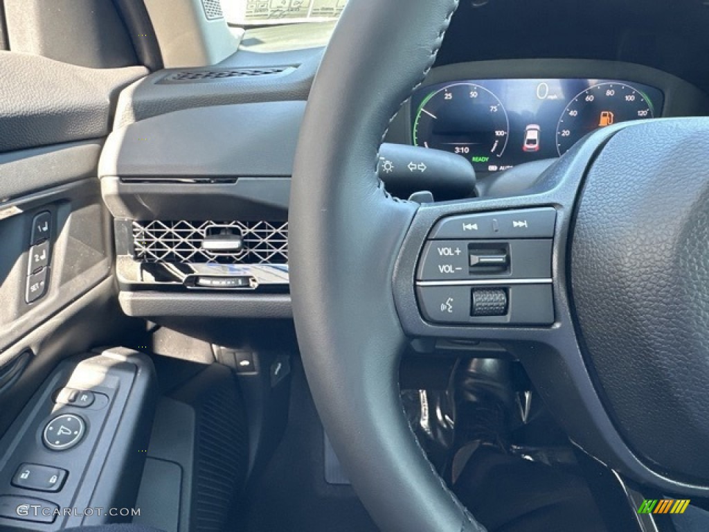 2024 Honda Accord EX-L Hybrid Black Steering Wheel Photo #146642851