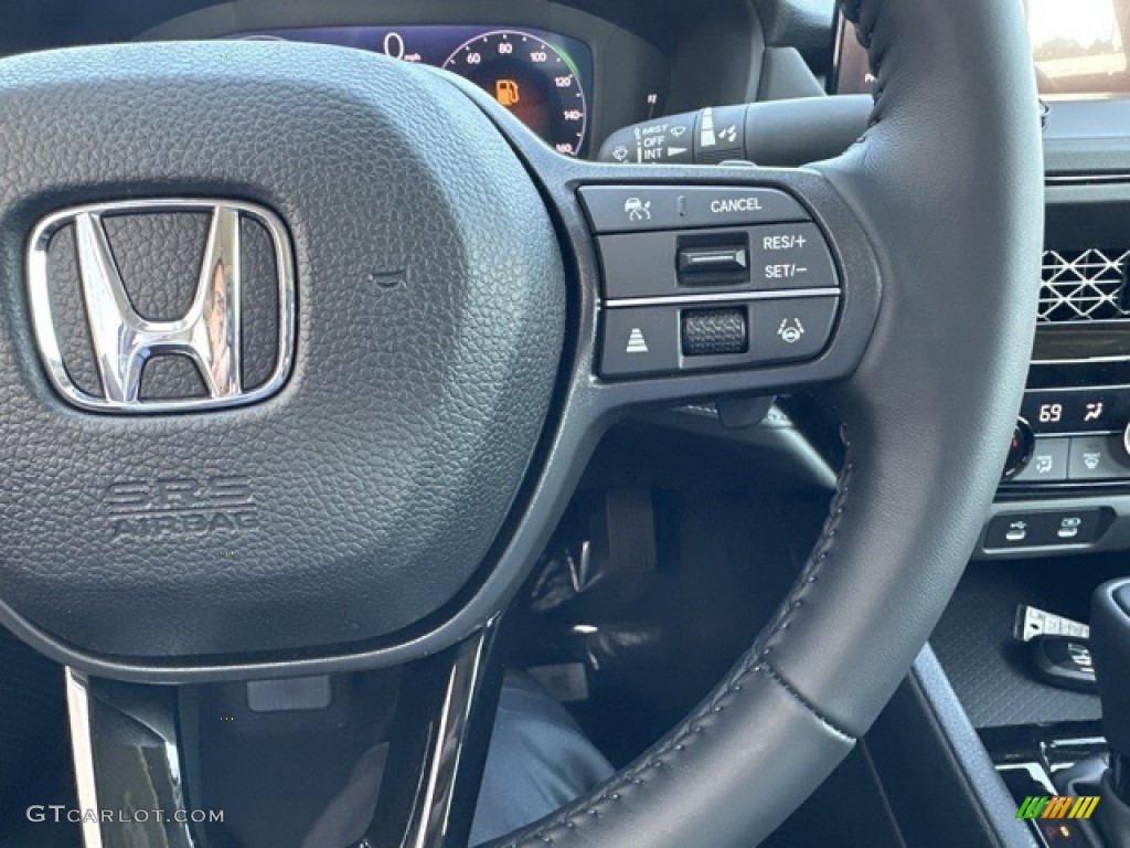2024 Honda Accord EX-L Hybrid Black Steering Wheel Photo #146642854