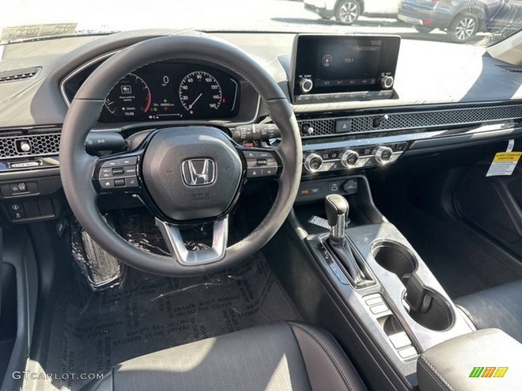 2024 Honda Civic EX-L Hatchback Black Dashboard Photo #146642917