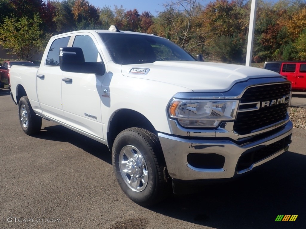 2024 3500 Big Horn Crew Cab 4x4 - Bright White / Diesel Gray/Black photo #7