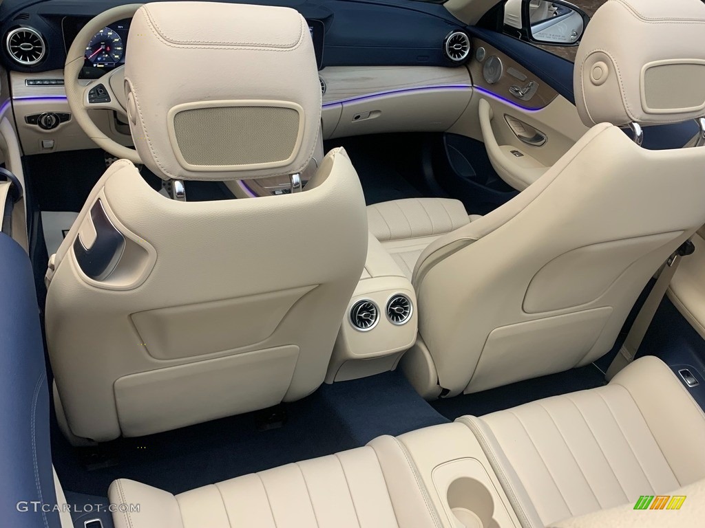 Macchiato Beige/Yacht Blue Interior 2018 Mercedes-Benz E 400 Convertible Photo #146643934