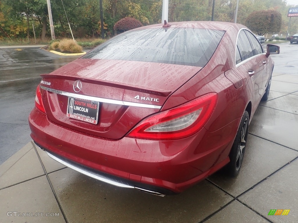 2013 CLS 550 4Matic Coupe - Storm Red Metallic / Almond/Mocha photo #6