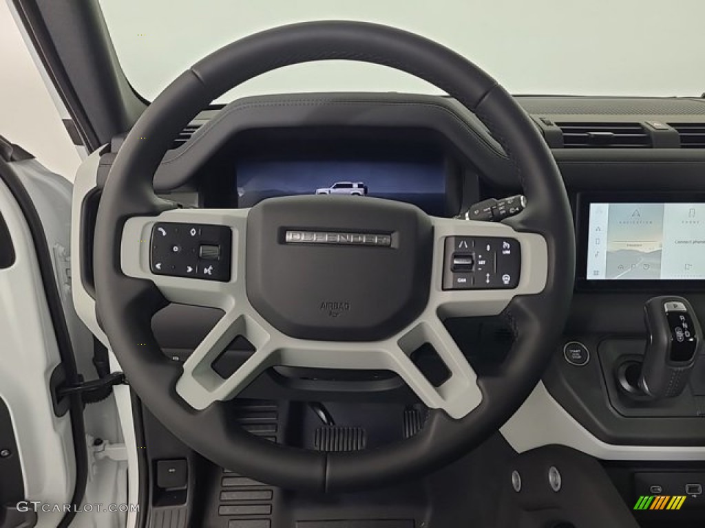 2024 Land Rover Defender 110 S Ebony Steering Wheel Photo #146644953