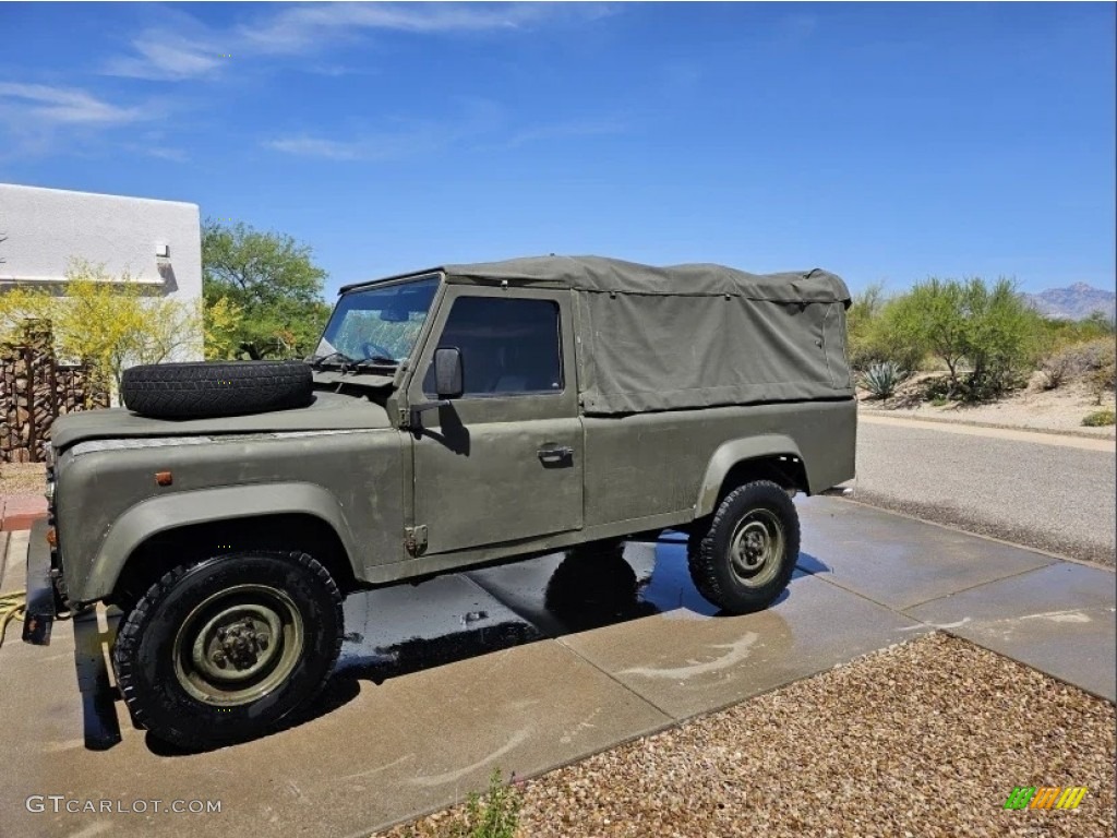 Army Green 1996 Land Rover Defender 90 Soft Top Exterior Photo #146645302