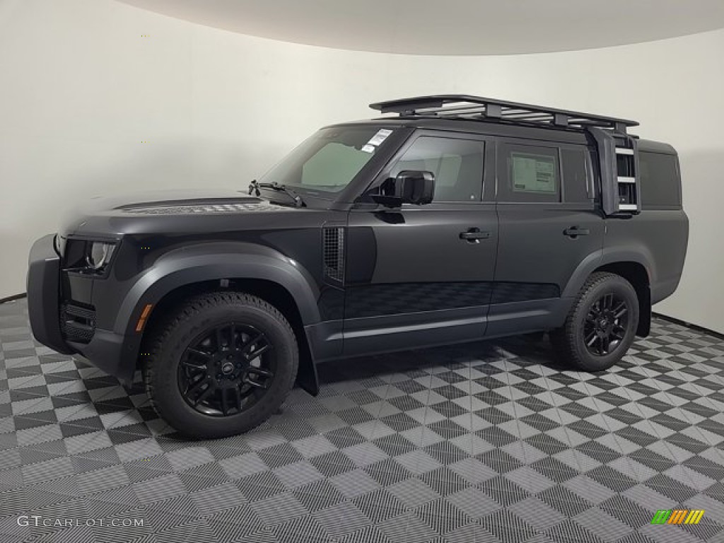 Santorini Black Metallic 2023 Land Rover Defender 130 SE Exterior Photo #146645366