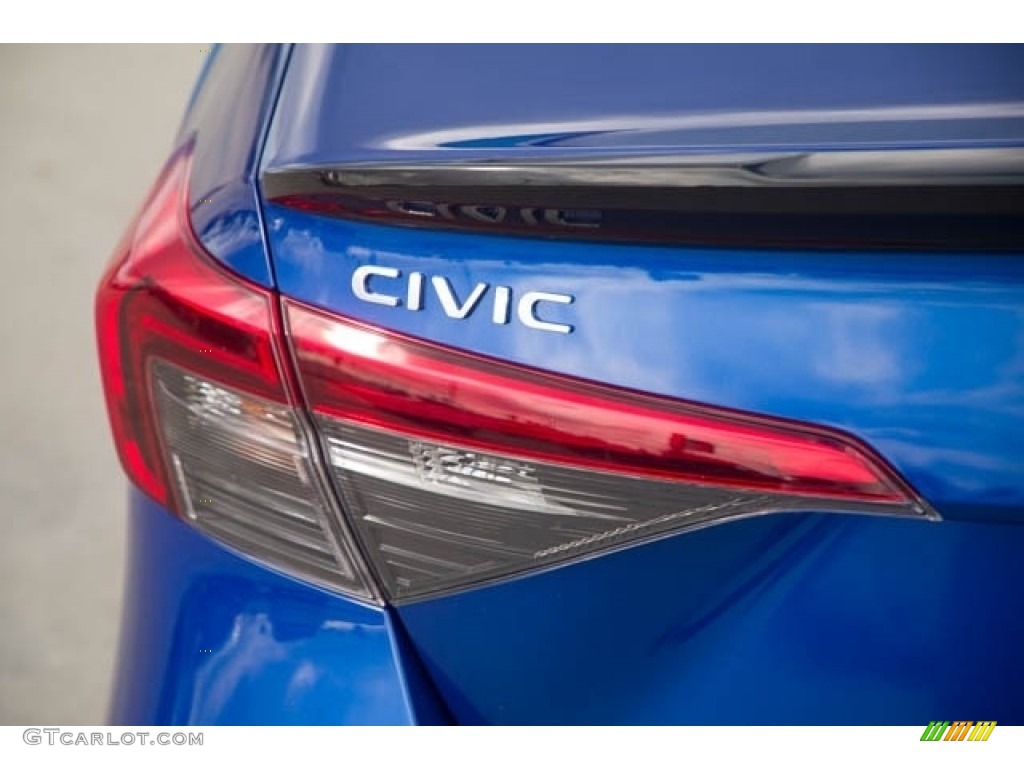 2024 Civic Sport Sedan - Aegean Blue Metallic / Black photo #6