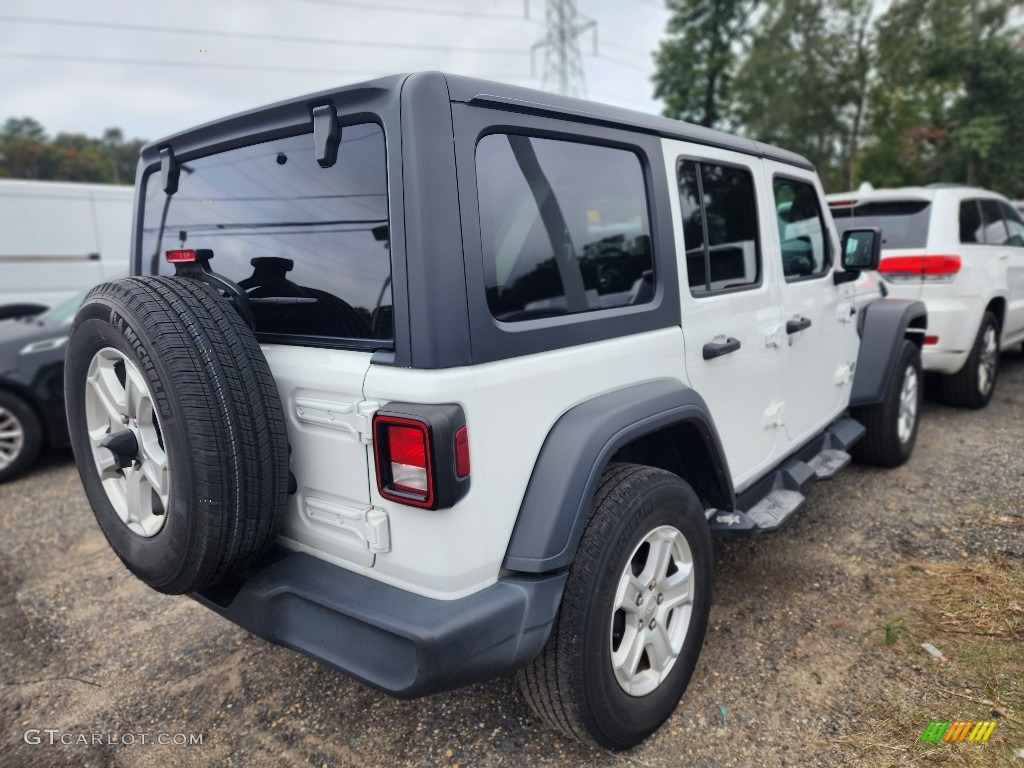 2020 Wrangler Unlimited Sport 4x4 - Bright White / Black photo #3