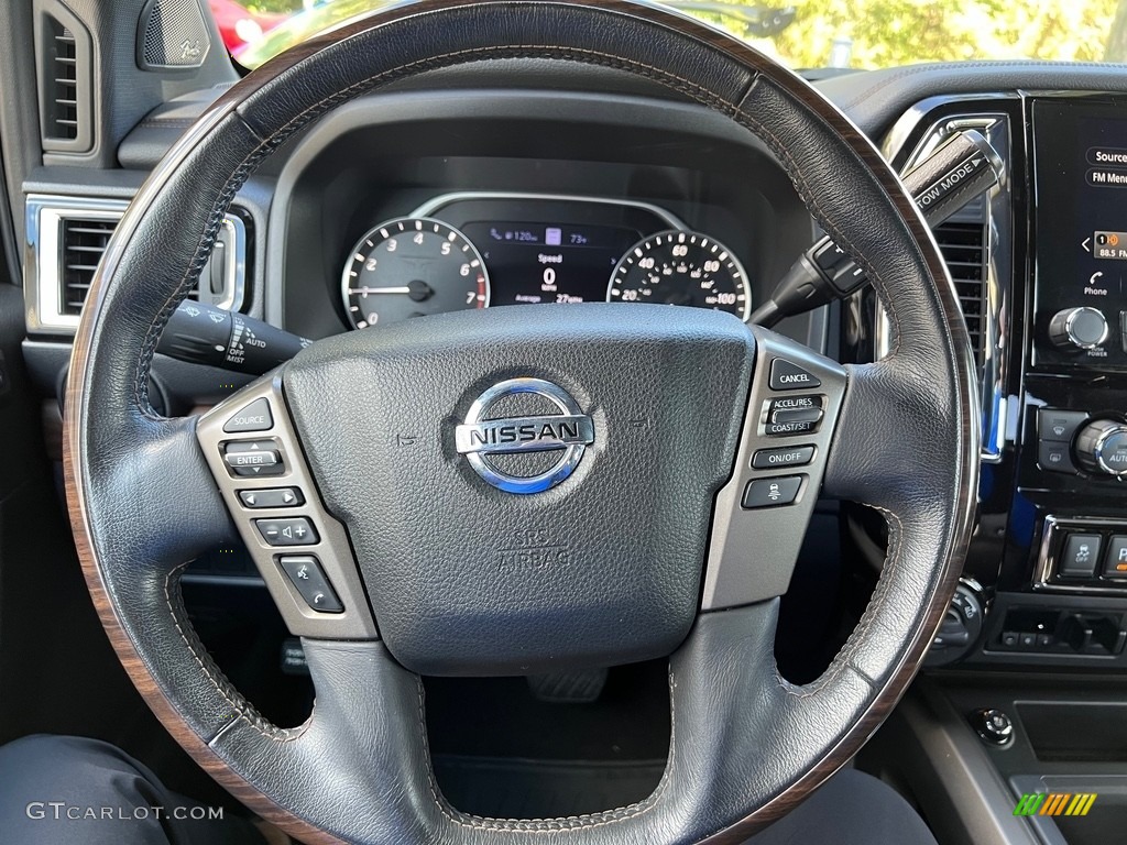 2020 Nissan Titan Platinum Reserve Crew Cab 4x4 Steering Wheel Photos