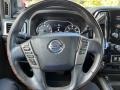 2020 Nissan Titan Black/Brown Interior Steering Wheel Photo