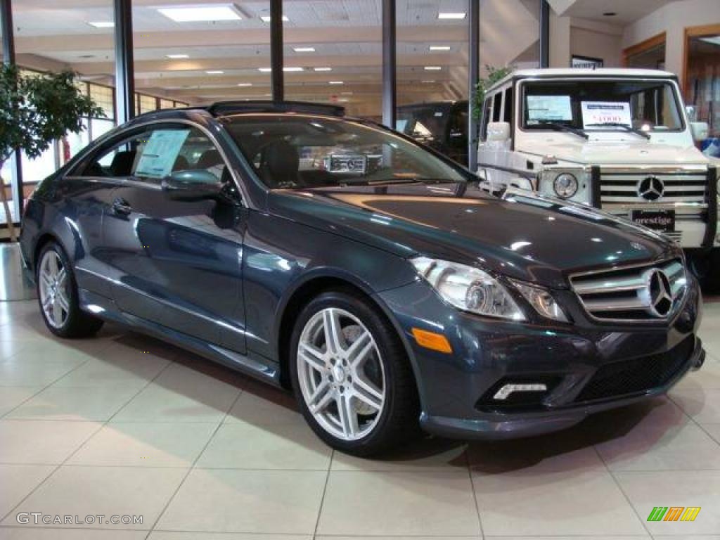 2010 E 550 Coupe - Steel Grey Metallic / Black photo #1