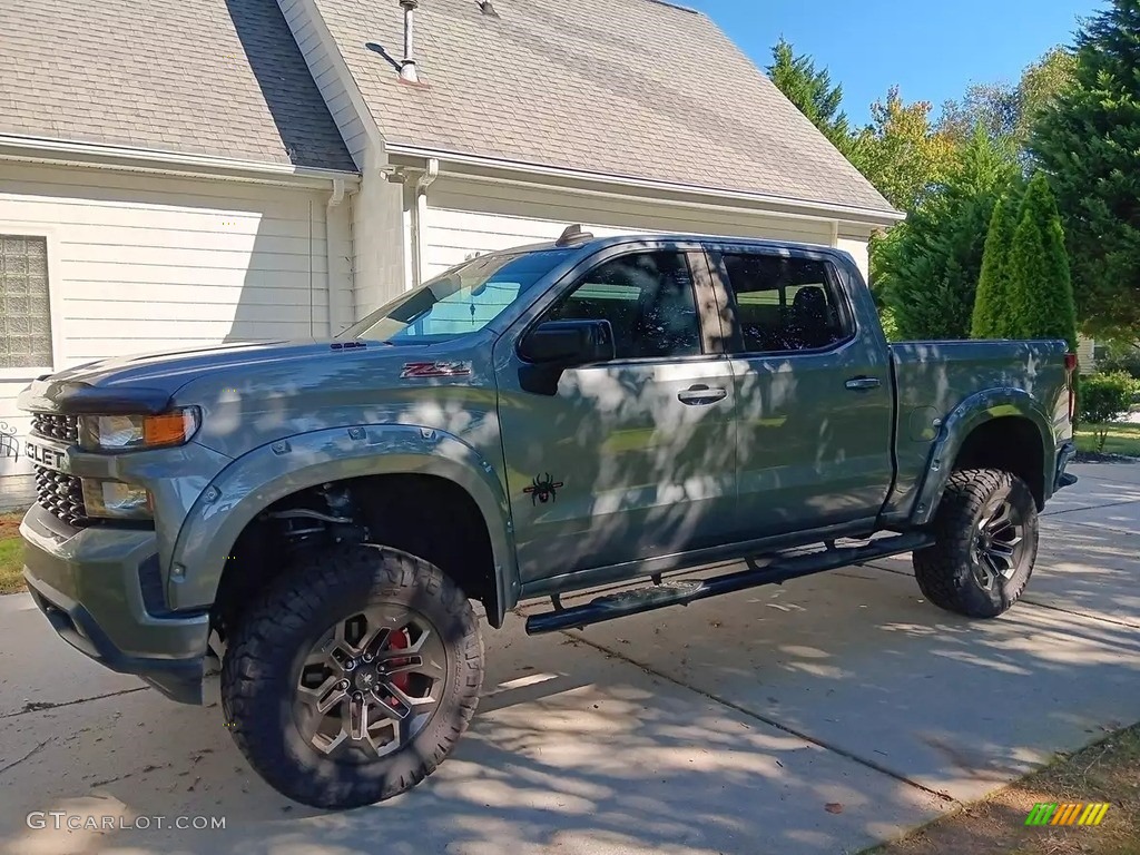 2020 Silverado 1500 RST Crew Cab 4x4 - Satin Steel Metallic / Jet Black photo #1