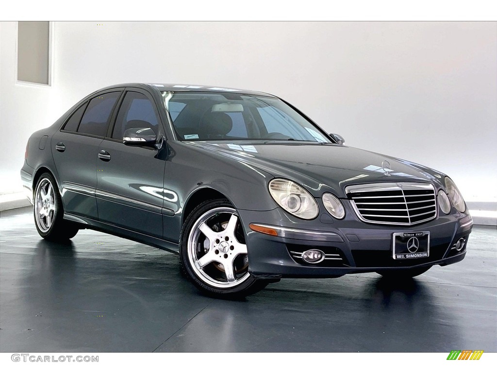 Flint Grey Metallic 2007 Mercedes-Benz E 350 Sedan Exterior Photo #146646807