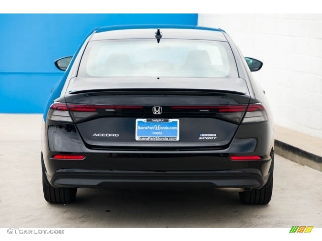 2024 Accord Sport Hybrid - Crystal Black Pearl / Black photo #7