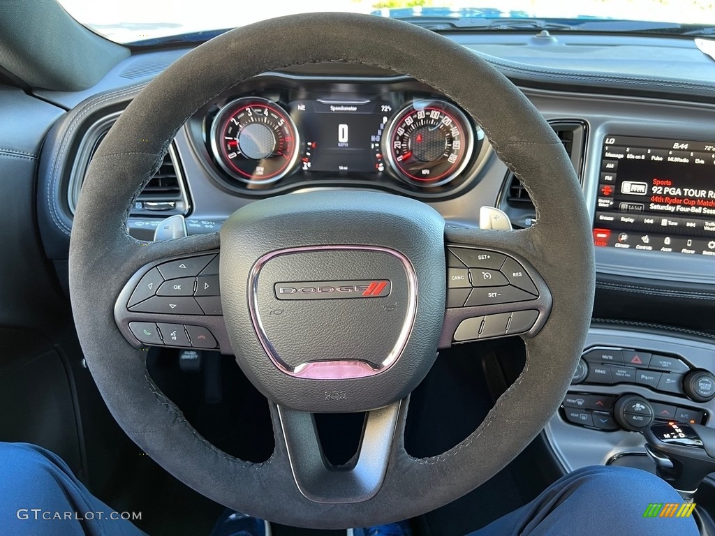 2023 Dodge Challenger 1320 Black Steering Wheel Photo #146648099