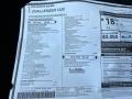 2023 Dodge Challenger 1320 Window Sticker