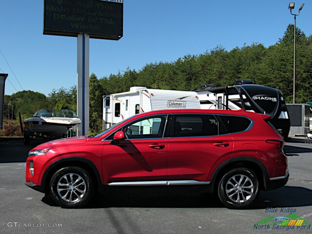 2020 Santa Fe SEL AWD - Calypso Red / Black photo #2