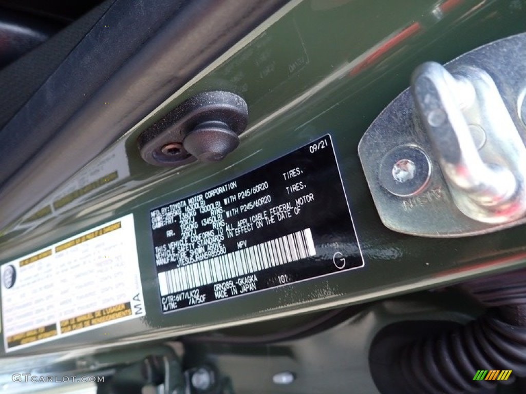 2022 4Runner Color Code 6V7 for Army Green Photo #146648297