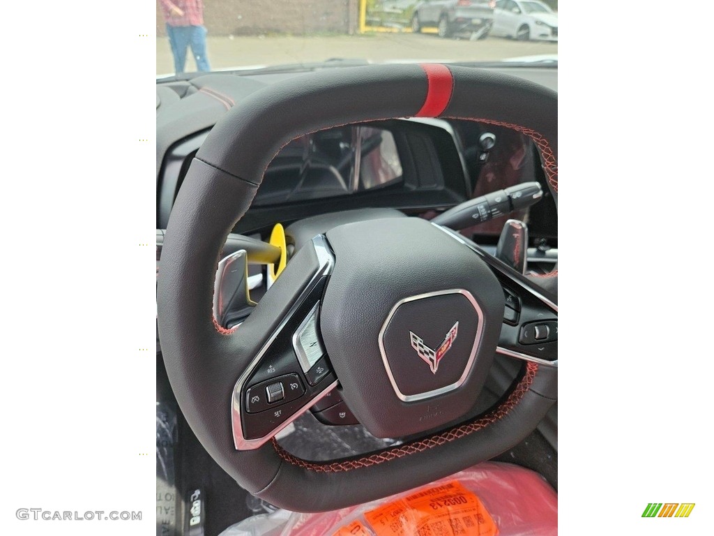 2024 Corvette Stingray Convertible - Arctic White / Adrenaline Red photo #14