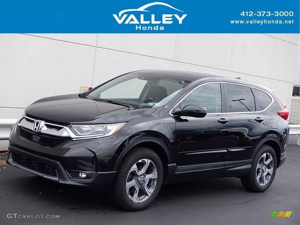 2019 CR-V EX-L AWD - Crystal Black Pearl / Black photo #1