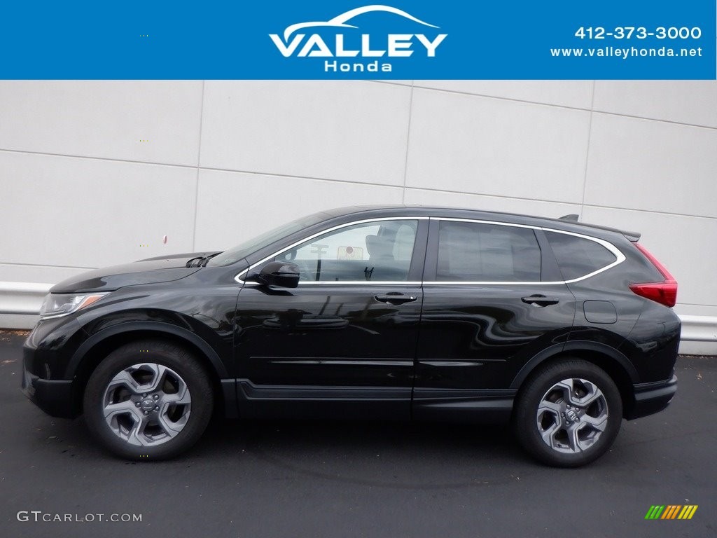 2019 CR-V EX-L AWD - Crystal Black Pearl / Black photo #2