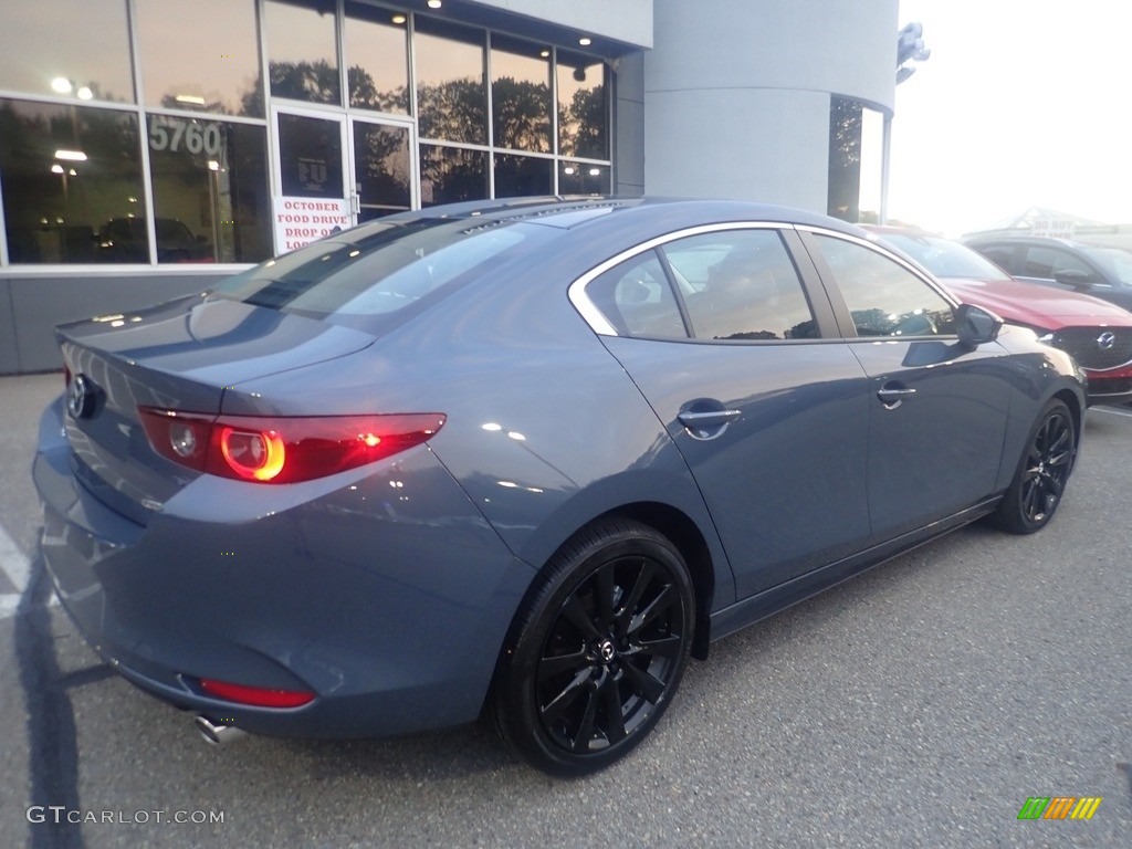 2023 Mazda3 2.5 S Carbon Edition Sedan - Polymetal Gray Metallic / Red photo #2