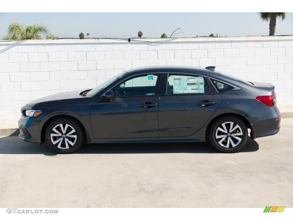 Meteorite Gray Metallic 2024 Honda Civic LX Sedan Exterior Photo #146649192